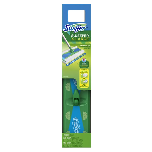 Swiffer XL Sweeper 16.9 in. W Dry/Wet Mop Kit